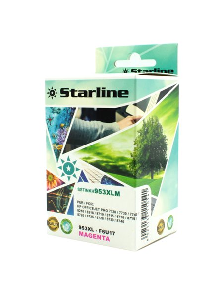 CARTUCCIA INK MAGENTA PER PRINT C/HP 953XL JNHP953M STARLINE INKJET COMPATIBILI