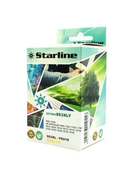 CARTUCCIA INK GIALLO PER PRINT C/HP 953XL JNHP953Y STARLINE INKJET COMPATIBILI