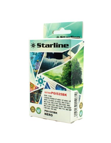CARTUCCIA INK NERO PER PRINT C/CANON PGI525 BK JNCA525B STARLINE INKJET COMPATIBILI