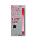 SCATOLA 50 PENNA SFERA ROSSO P.FINE 0.7MM STARLINE STL1106.