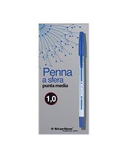 SCATOLA 50 PENNA SFERA BLU P.MEDIA 1.0MM STARLINE STL1110.