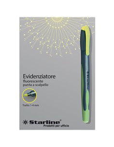 EVIDENZIATORE STARLINE GIALLO P.SCALPELLO 1-4MM STL1638.