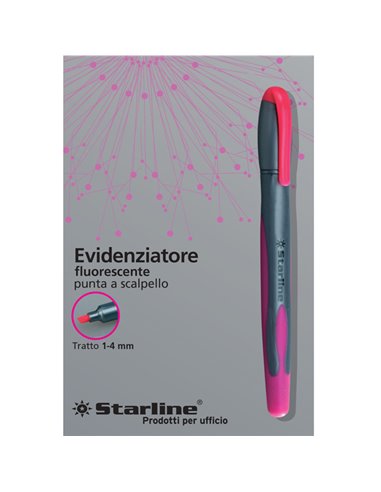 EVIDENZIATORE STARLINE FUCSIA P.SCALPELLO 1-4MM STL1640.