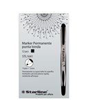 Marcatore permanente punta tonda 2mm nero Starline STL1641.