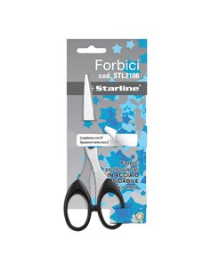 Forbici 21cm lama in acciaio impugnatura nera Starline 4368