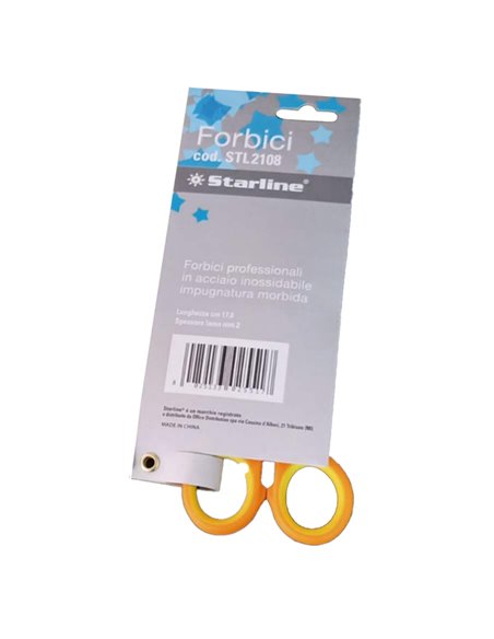 FORBICI 17,8cm LAMA in ACCIAIO IMPUGNATURA MORBIDA Starline 4366