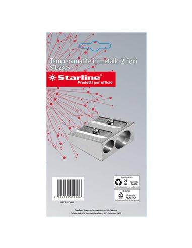 BLISTER 1 TEMPERAMATITE 2 FORI IN METALLO STARLINE STL2305.