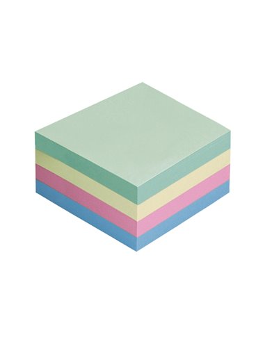 CUBO BIGLIETTI ADESIVI ASSORT.TENUE 75X75mm 400fg 70gr Starline Q900055