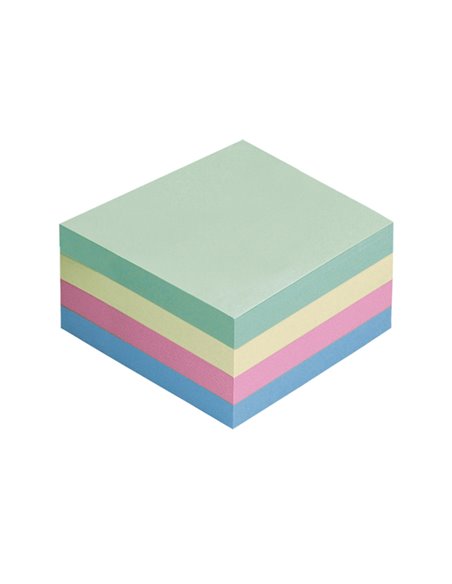 CUBO BIGLIETTI ADESIVI ASSORT.TENUE 75X75mm 400fg 70gr Starline Q900055