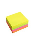 CUBO BIGLIETTI ADESIVI ASSORT.NEON 75X75mm 320fg 70gr Starline Q900056