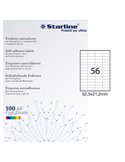 Etichetta adesiva bianca 100fg A4 52,5x21,2mm (56et/fg) STARLINE X210ODC555