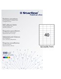Etichetta adesiva bianca 100fg A4 52,5x29,7mm (40et/fg) STARLINE X210ODC559