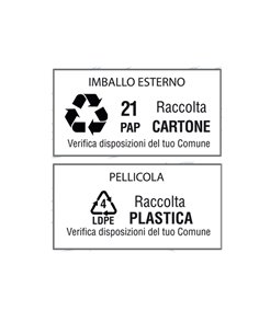 Etichetta adesiva bianca 100fg A4 105x48mm (12et/fg) STARLINE X210ODC504 2