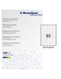 Etichetta adesiva bianca 100fg A4 42x16,9mm (85et/fg) STARLINE X210ODC538