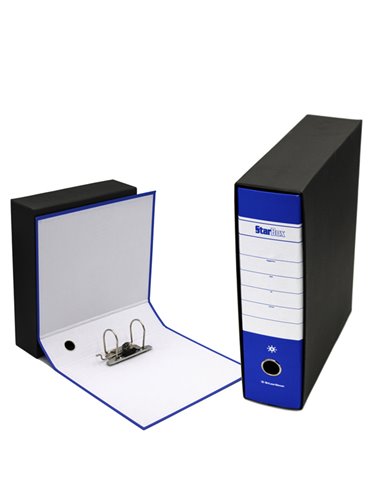 Registratore STARBOX f.to commerciale dorso 8cm blu STARLINE 0201935.BL STARLINE REGISTRATORI A LEVA