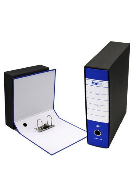 Registratore STARBOX f.to commerciale dorso 8cm blu STARLINE 0201935.BL STARLINE REGISTRATORI A LEVA