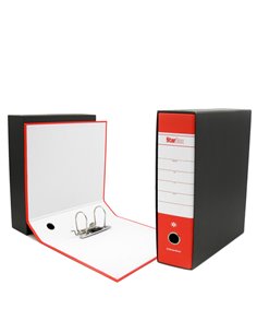 Registratore STARBOX f.to commerciale dorso 8cm rosso STARLINE 0201935.RO STARLINE REGISTRATORI A LEVA