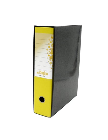 Registratore KINGBOX f.to protocollo dorso 8cm giallo STARLINE RXP8GI STARLINE REGISTRATORI A LEVA