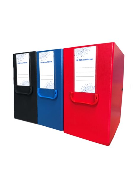 Scatola archivio c/maniglia blu dorso 20cm Starline YCP-PPL20BL-STL5093 STARLINE SCATOLE PROGETTO CON ELASTICO