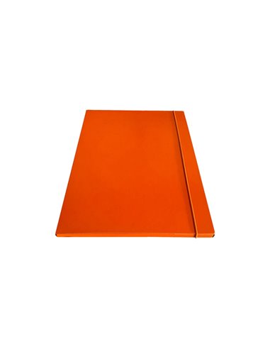 Cartella c/elastico tondo arancio dorso 1cm Starline CP01ELAR-STL5304