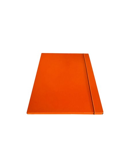 Cartella c/elastico tondo arancio dorso 1cm Starline CP01ELAR-STL5304