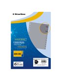 Divisori mensili (GEN-DIC) in PP 12 tacche F.to A4 MAXI 24,5X30cm Grigio Starlin 2000019C5-STL