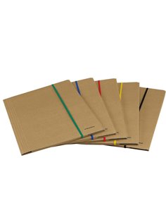 CARTELLINA 3 LEMBI 25X35 CARTONE FSC C/ELASTICO PIATTO 5MM STARLINE 1405