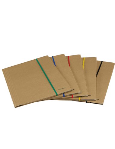 CARTELLINA 3 LEMBI 25X35 CARTONE FSC C/ELASTICO PIATTO 5MM STARLINE 1405