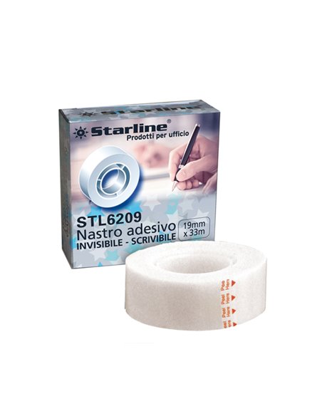 NASTRO ADESIVO 19mmx33mt SCRIVIBILE e INVISIBILE Starline 1301STL STARLINE NASTRI ADESIVI