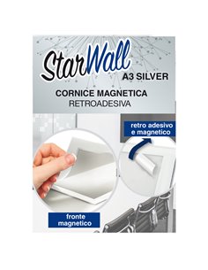Cornice magnetica retroadesiva Starwall A3 silver Starline STL6432A3SILVER 2