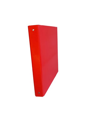 Raccoglitore 4R 30mm 22X30 rivestito in PPL ROSSO KingColor STARLINE CPPL4-30RO