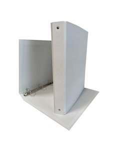Raccoglitore 4R 30mm 22X30 rivestito in PPL BIANCO KingColor STARLINE CPPL4-30BI