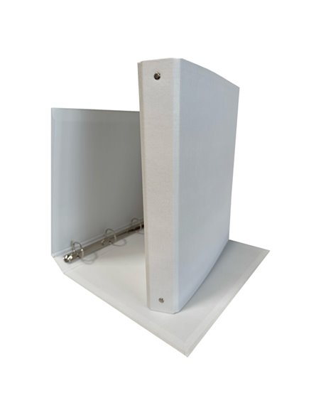 Raccoglitore 4R 30mm 22X30 rivestito in PPL BIANCO KingColor STARLINE CPPL4-30BI