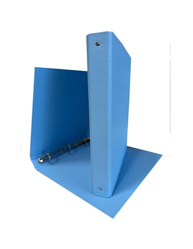 Raccoglitore 4R 30mm 22X30 rivestito in PPL azzurro KingColor STARLINE CPPL4-30AZ