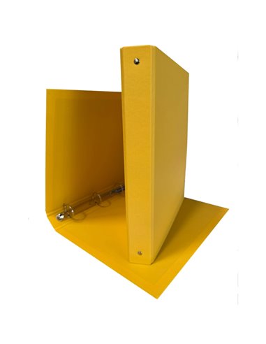 Raccoglitore 4R 30mm 22X30 rivestito in PPL GIALLO KingColor STARLINE CPPL4-30GI