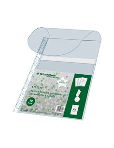 BUSTA FORATA PVC con SOFFIETTO e PATELLA 21x30cm Starline 1910003 INCOLORE