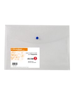 BUSTA CON BOTTONE 22x30cm TRASPARENTE Starline 1318001 INCOLORE STARLINE CARTELLINE IN PLASTICA CON BOTTONE