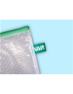 Busta in PVC a rete A5-20x25cm con cerniera gialla 3301 STL STARLINE BUSTE PER USI DIVERSI E DEDICATI 2