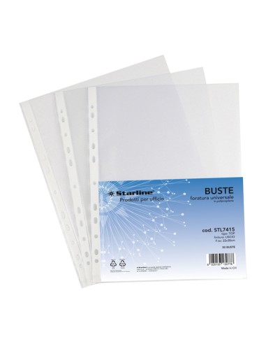 50 Buste forate 22x30cm Liscio Top Starline STL7415_CAIMI