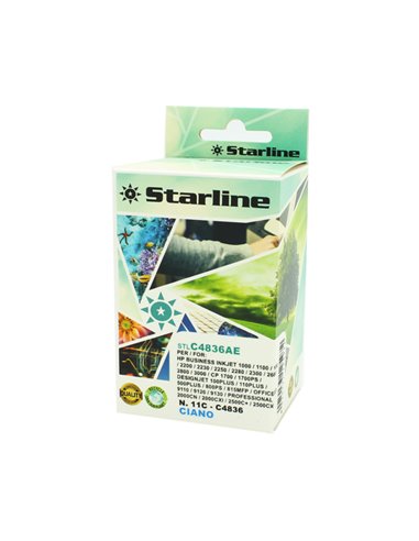 Cartuccia Starline Ciano BASIC per HP BUSINESS INKJET 1000 / 1100D / 1100 DTN JRHP11C STARLINE INKJET COMPATIBILI