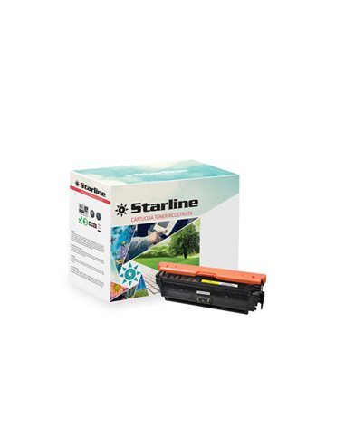 TONER RIC GIALLO PER HP LASER JET SERIE M553 (508X) ALTA CAPACITA K15863TA STARLINE TONER COMPATIBILI FOTOCOPIATORI