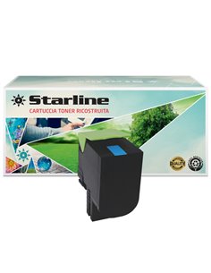 Toner Ric. Ciano per Lexmark CS410 pag3000 K15823TA STARLINE TONER RICOSTRUITI