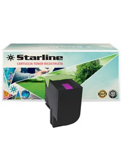 CARTUCCIA MAGENTA RIC PER LEXMARK CX410 K15811TA STARLINE TONER RICOSTRUITI