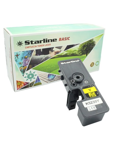 Toner Giallo Compatibile Starline BASIC Kyocera ECOSYS M5521 2.200pag TNKY5230Y. STARLINE TONER RICOSTRUITI