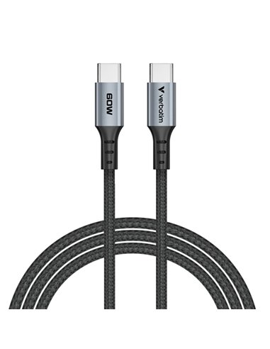 Verbatim Cavo di sincronizzazione e ricarica da USB-C a USB-C_60W 120 cm 31845 VERBATIM ADATTATORI-CAVI-ORGANIZZACAVI