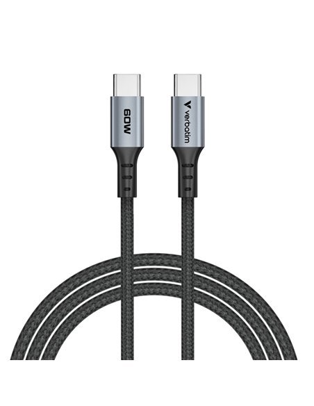 Verbatim Cavo di sincronizzazione e ricarica da USB-C a USB-C_60W 120 cm 31845 VERBATIM ADATTATORI-CAVI-ORGANIZZACAVI