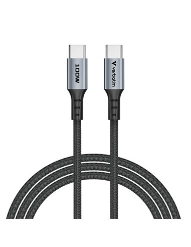 Verbatim Cavo di sincronizzazione e ricarica da USB-C to USB-C _100W_120 cm 31846 VERBATIM ADATTATORI-CAVI-ORGANIZZACAVI