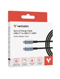 Verbatim Cavo di sincronizzazione e ricarica USB-C ® a USB-C_240W_40Gbps_ 120 cm 31847