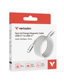Verbatim Cavo Magnetico Sync  Charge USB-C to USB-C 100W  120 cm_Grigio 31854