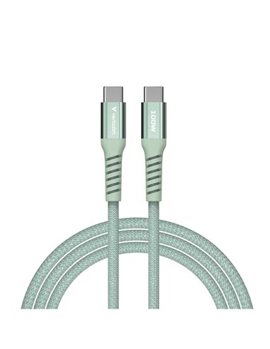 Verbatim Cavo Magnetico Sync  Charge USB-C to USB-C 100W  120 cm_Verde 31855